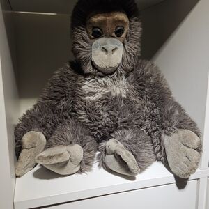 Plush Steiff Gray "Punch " Monkey Stuffed Cuddle Toy Plushie. Looks Like Punch